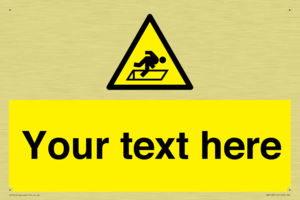 Custom Warning Hatch Sign